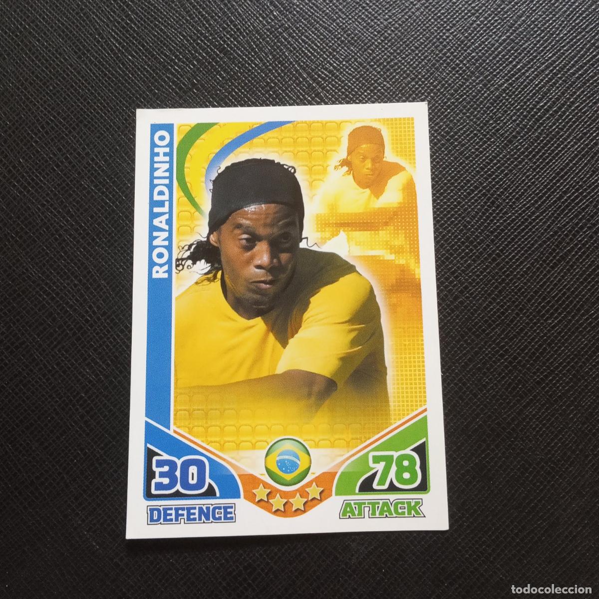 Cromos de F&uacute;tbol: RONALDINHO BRASIL MATCH ATTAX SOUTH AFRICA 2010 MUNDIAL CROMO WORLD FUTBOL 10 - A194 PG22