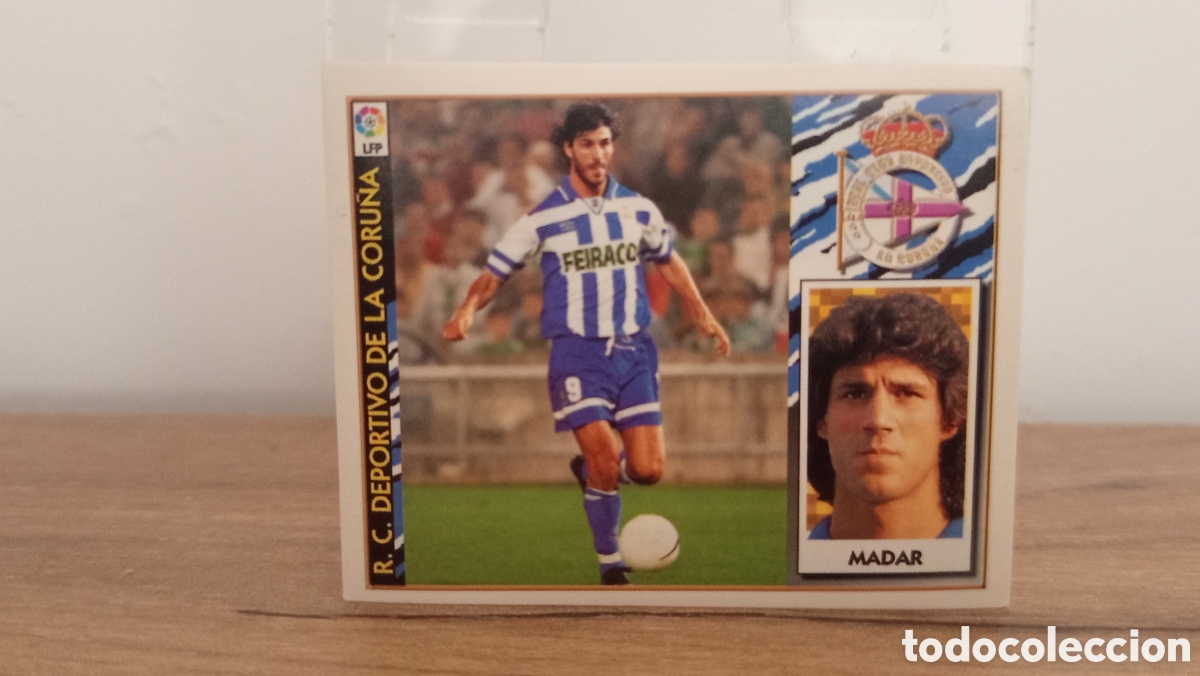 Cromos de f&uacute;tbol: ❇️ CROMO STICKER ⚽ MADAR DEPORTIVO DE LA CORU&Ntilde;A 1997 1998 97 98 ESTE SIN PEGAR ❇️