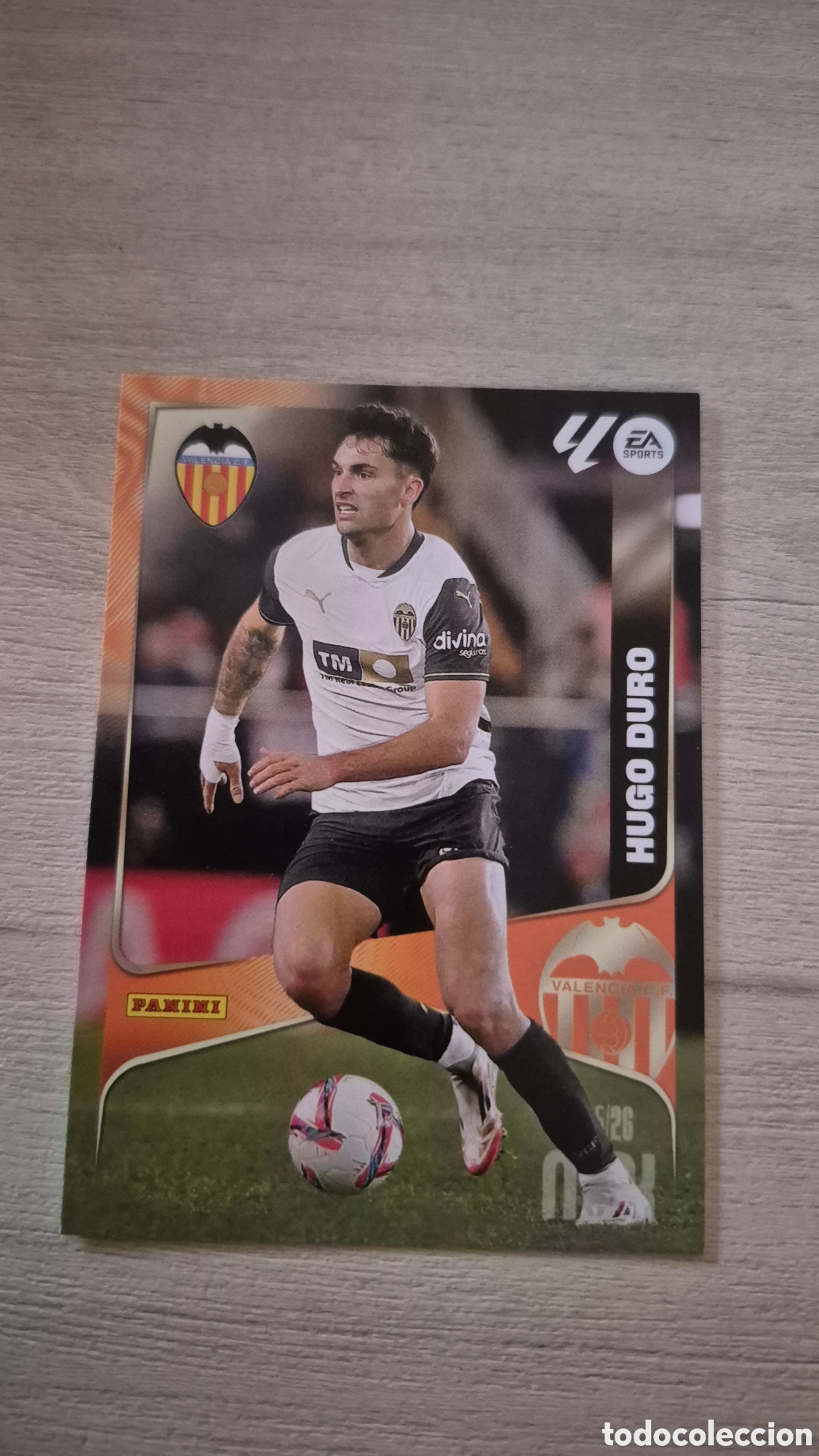 Figurine di Calcio: N&deg;360 Valencia Hugo Duro Megacracks 25/26