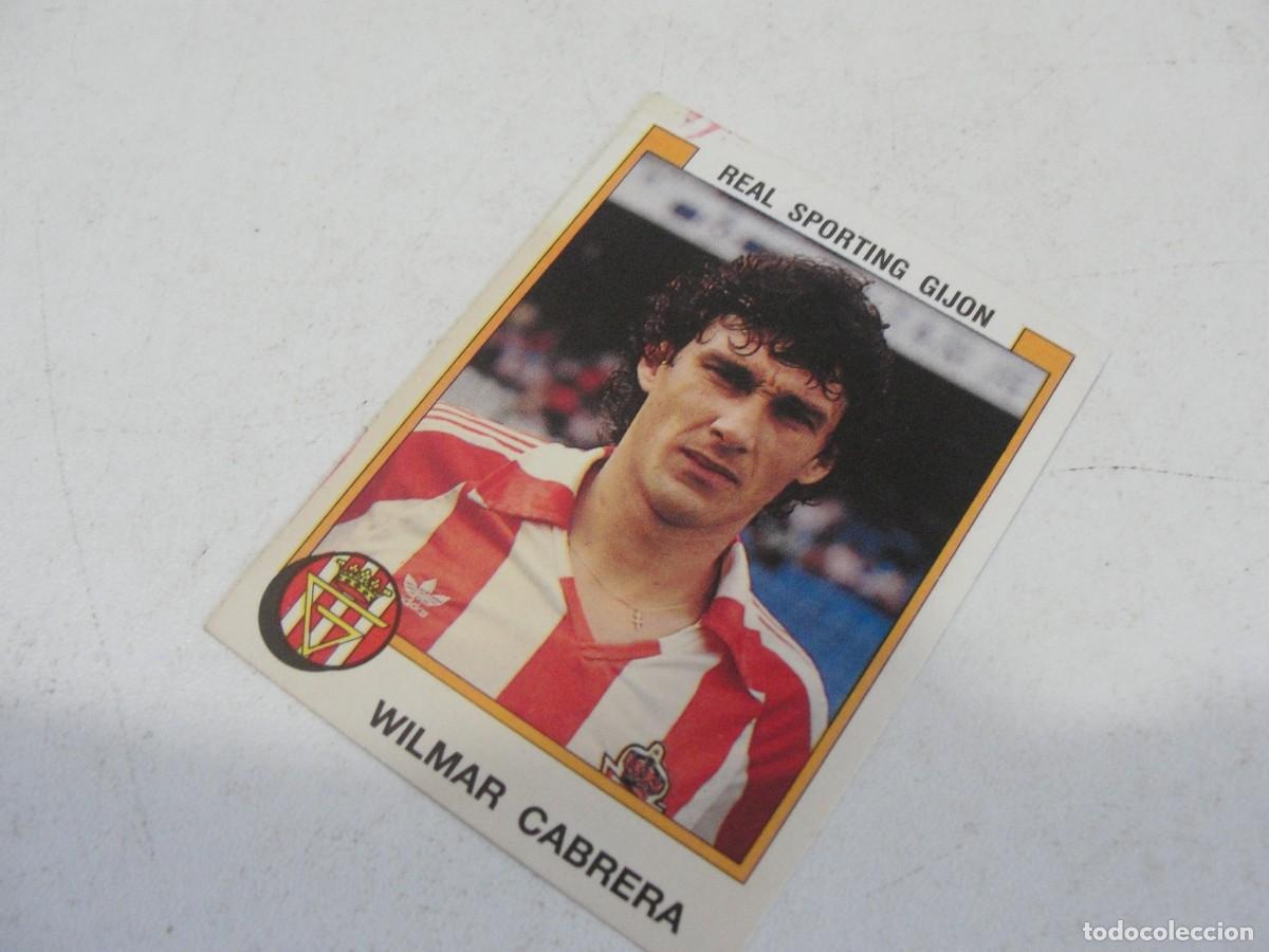 Figurine di Calcio: PANINI FUTBOL 88 - N&ordm; 344 - WILMAR CABRERA / SPORTING XIXON - SIN PEGAR - 1988