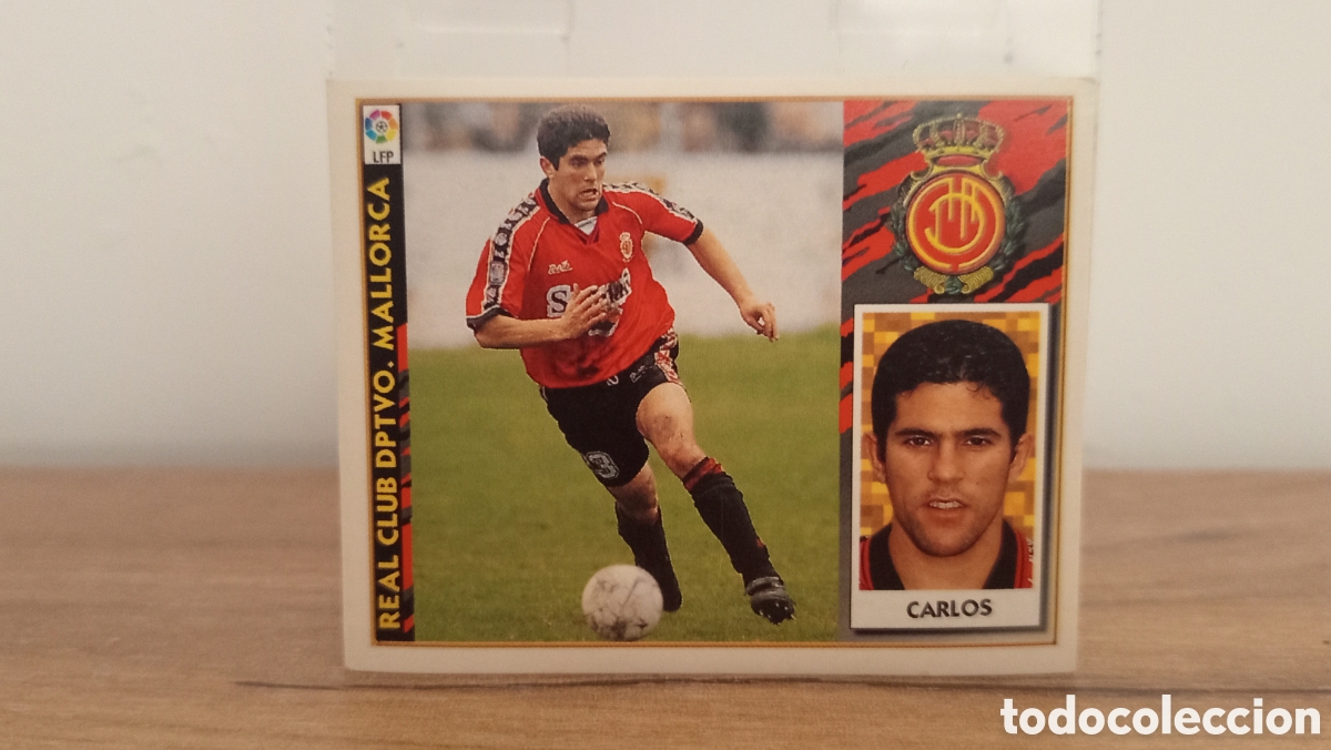 Cromos de f&uacute;tbol: ❇️ CROMO STICKER ⚽ CARLOS MALLORCA 1997 1998 97 98 ESTE SIN PEGAR ❇️