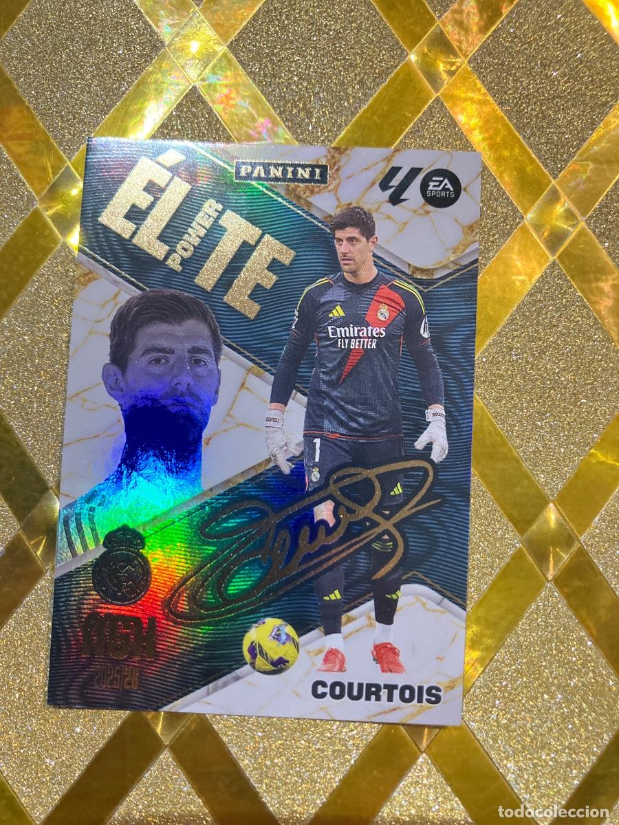 Cromos de F&uacute;tbol: CROMO DE FUTBOL NUMERO 3 COURTOIS REAL MADRID ELITE POWER MEGACRACKS 2025 2026 MGK PANINI !