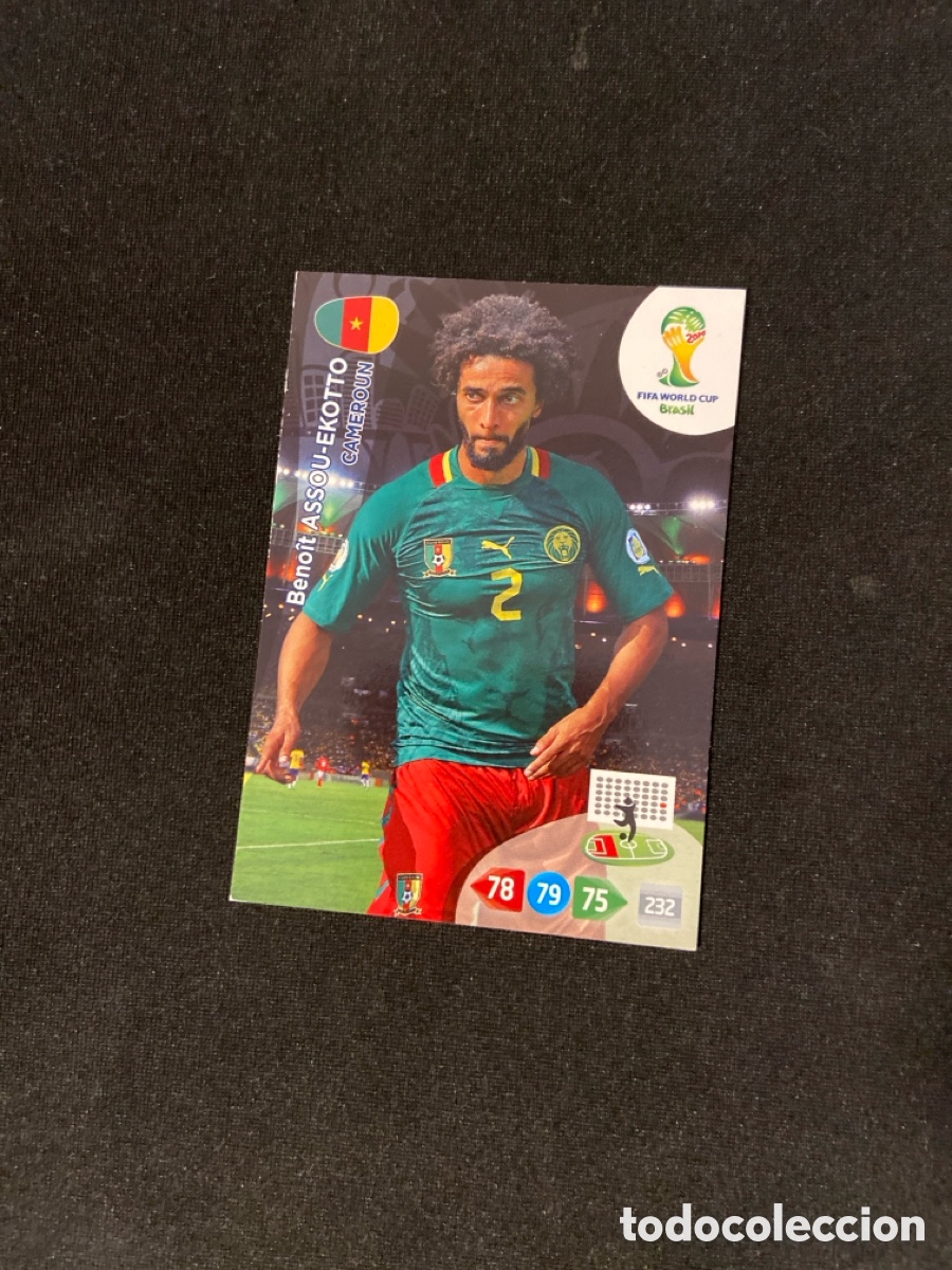 Figurine di Calcio: ASSOU-EKOTTO (CAMER&Uacute;N) UPDATE PANINI ADRENALYN MUNDIAL 2014 BRASIL 14 FUTBOL ACTUALIZACION CARTA A-1