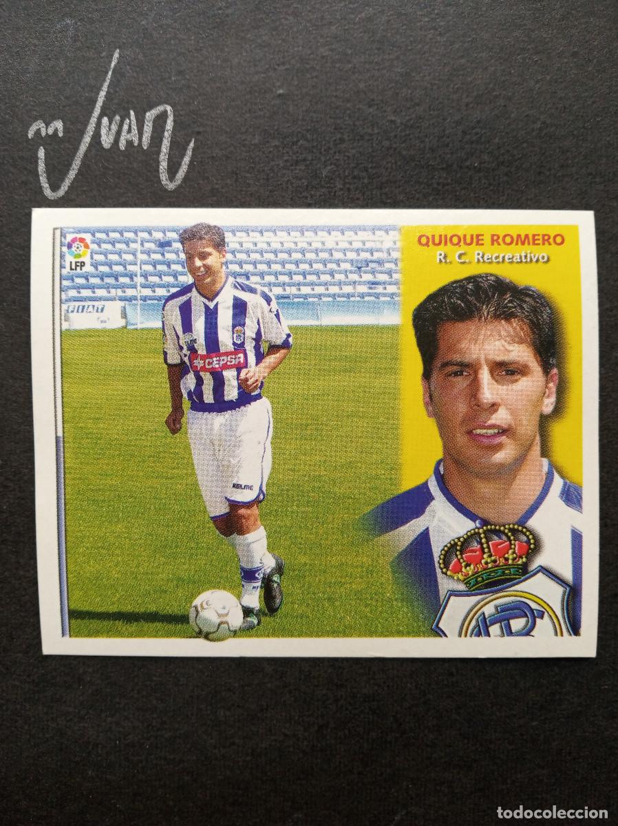 Cartes &agrave; collectionner de Football: QUIQUE ROMERO RECREATIVO HUELVA ⚽ COLECCIONES ESTE &reg; 2002 2003 LIGA FUTBOL 02 03 SIN PEGAR NUNCA