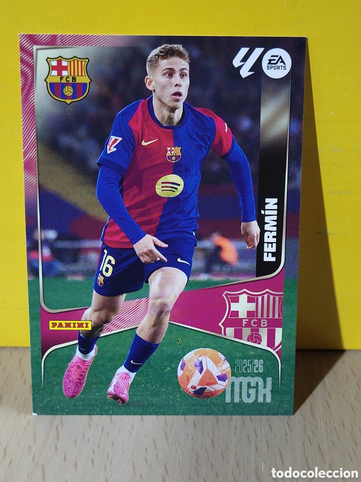 Cromos de F&uacute;tbol: FERMIN FC BARCELONA BAR&Ccedil;A N&ordm; 84 MGK 2025 2026 25 26 PANINI