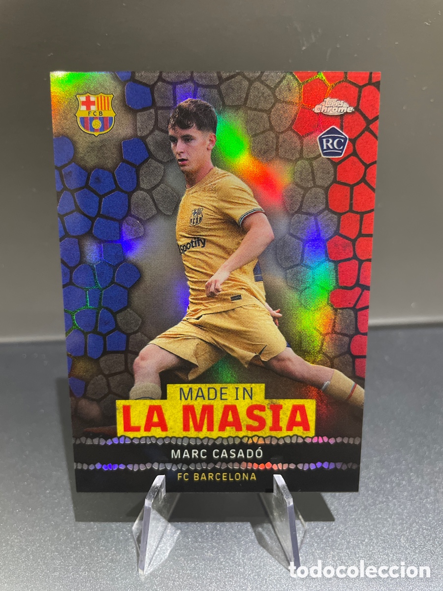 Cromos de Futebol: Casado LA-11 Rookie Made in la Masia Topps Chrome FC Barcelona 2022-23 2022 2023 M&eacute;s que un Club