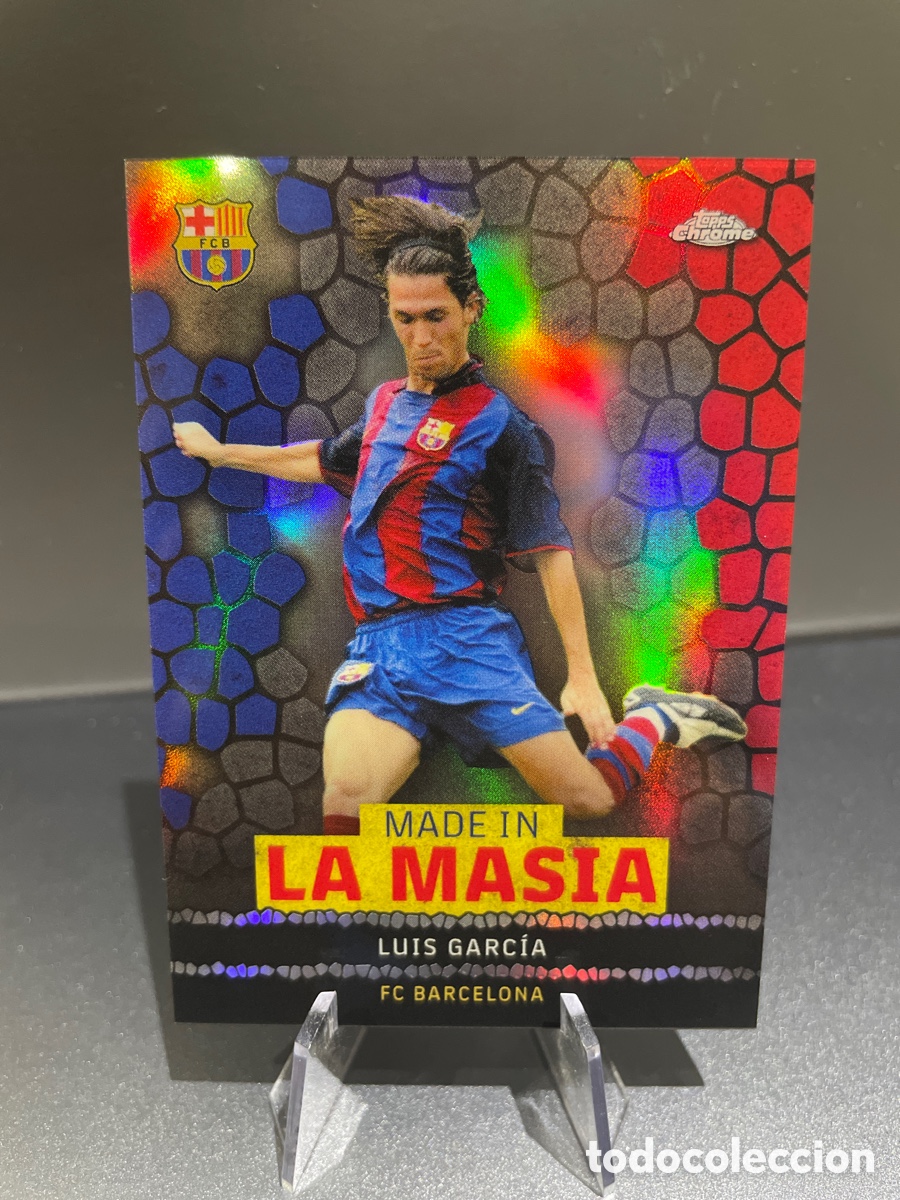 Football Stickers: Luis Garcia LA-16 Made in la Masia Topps Chrome FC Barcelona 2022-23 2022 2023 M&eacute;s que un Club