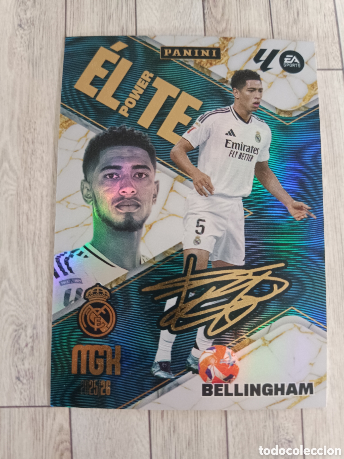 Cromos de f&uacute;tbol: P 1 BELLINGHAM REAL MADRID ELITE POWER P1 MEGACRACKS 2025 2026 PANINI 25 26