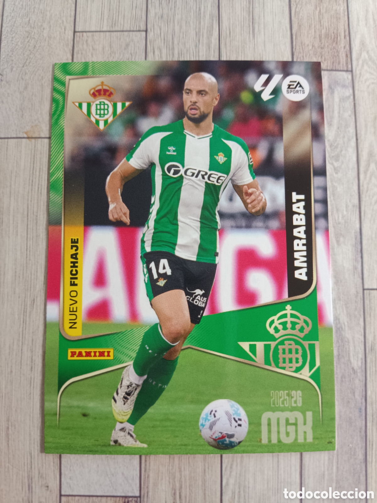 Cromos de F&uacute;tbol: 503 NUEVO FICHAJE AMRABAT REAL BETIS MEGACRACKS 2025 2026 PANINI 25 26