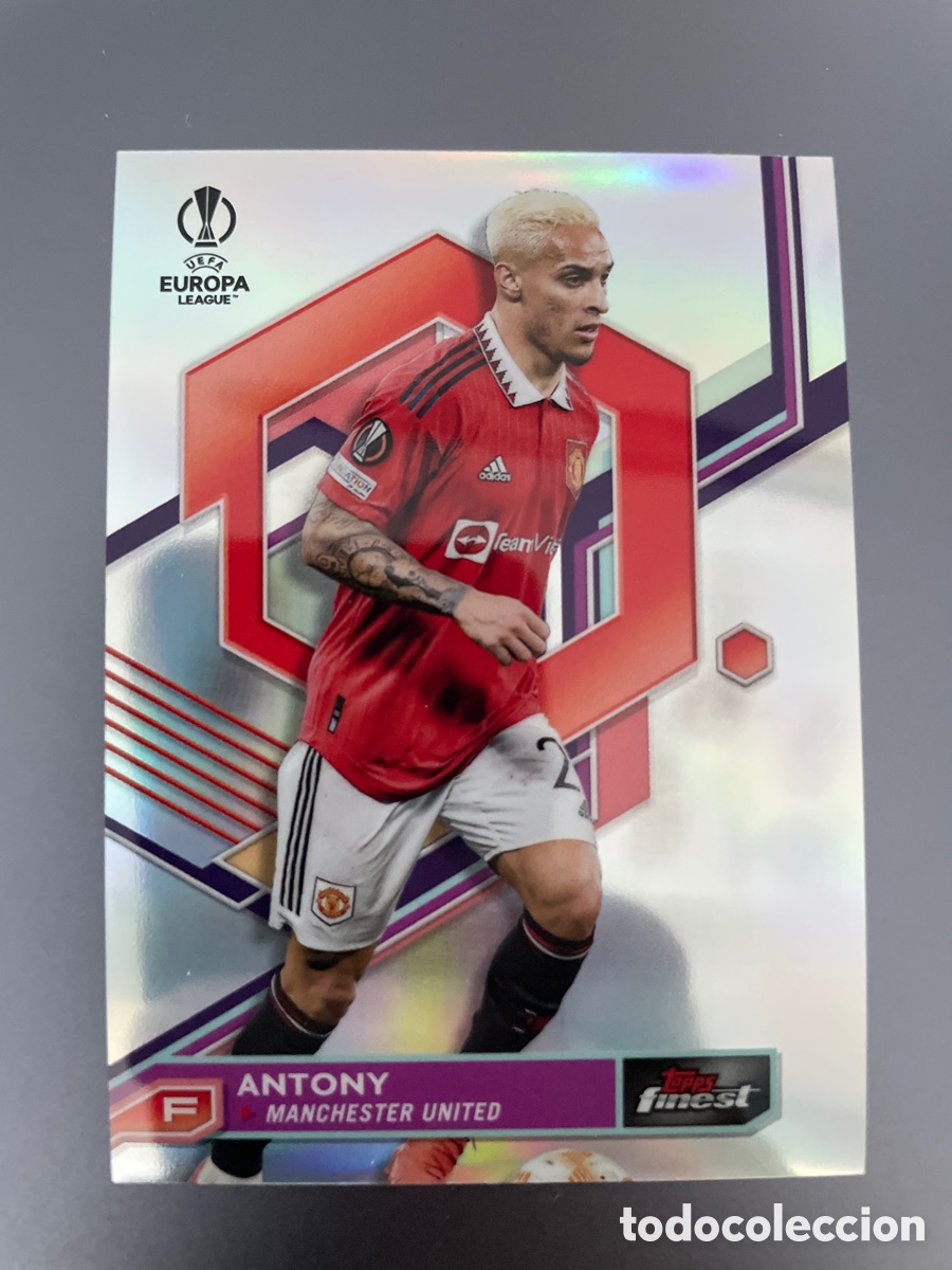 Football Stickers: Antony 115 Topps Finest UCL 2022-23 Manchester United