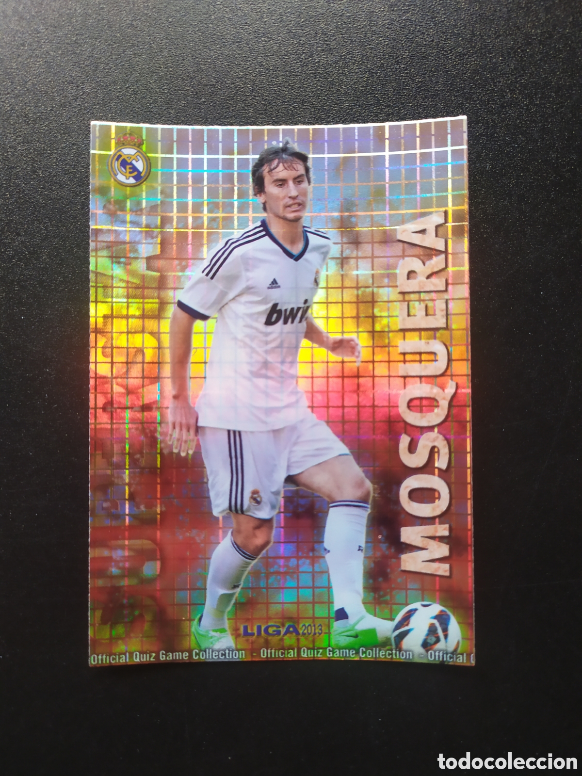 Cartes &agrave; collectionner de Football: Mundicromo fichas Liga 2012 2013 12 13 Mosquera superstar brillo cuadros n&deg; 1106 Real Madrid