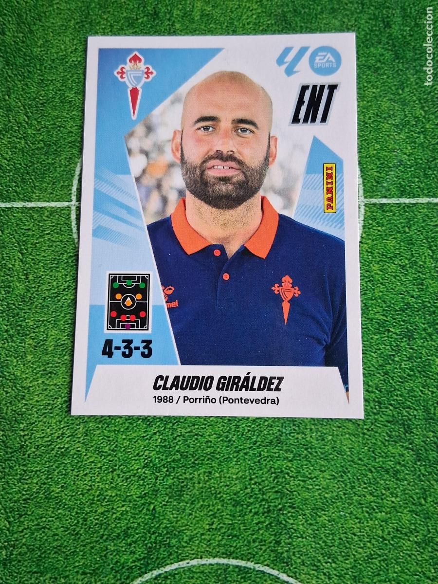 Cromos de F&uacute;tbol: 2 CLAUDIO GIRALDEZ CELTA DE VIGO CROMOS LIGA ESTE FUTBOL PANINI 2025 2026 25 26