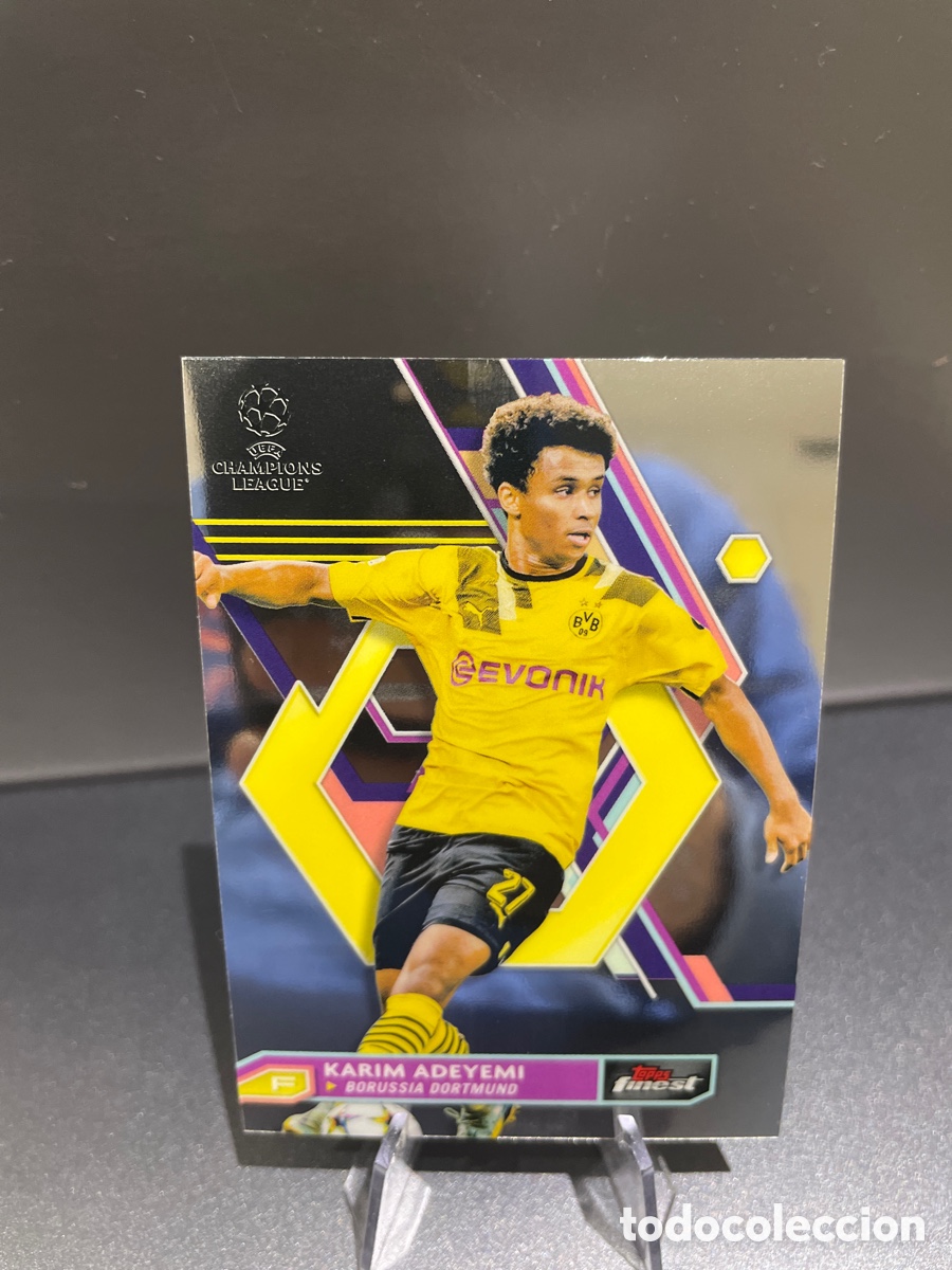 Cromos de f&uacute;tbol: Adeyemi 31 Topps Finest UCL 2022-23 Borussia Dortmund