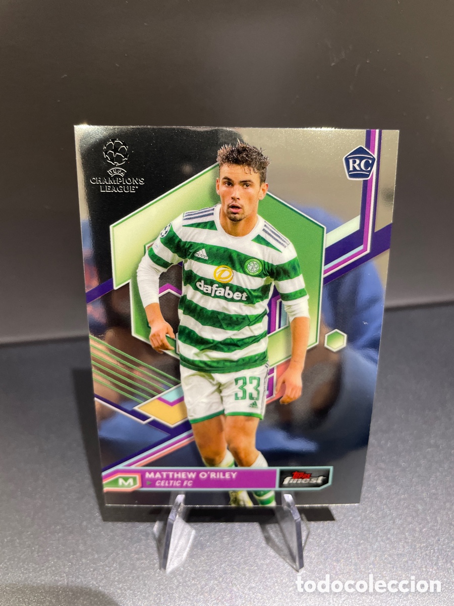 Cromos de f&uacute;tbol: O&rsquo;Riley 59 Rookie Topps Finest UCL 2022-23 Celtic Glasgow