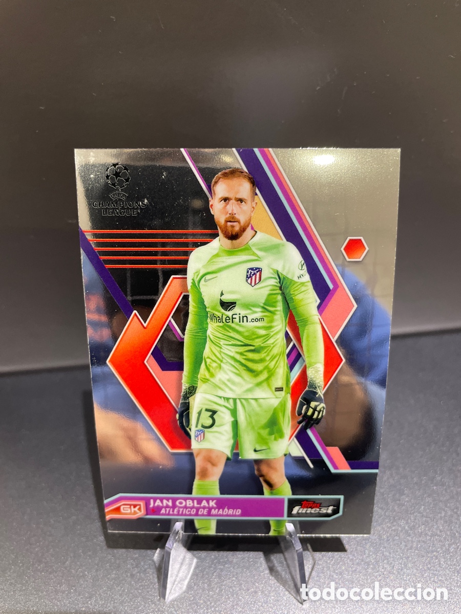 Cartes &agrave; collectionner de Football: Oblak 13 Topps Finest UCL 2022-23 Atletico de Madrid