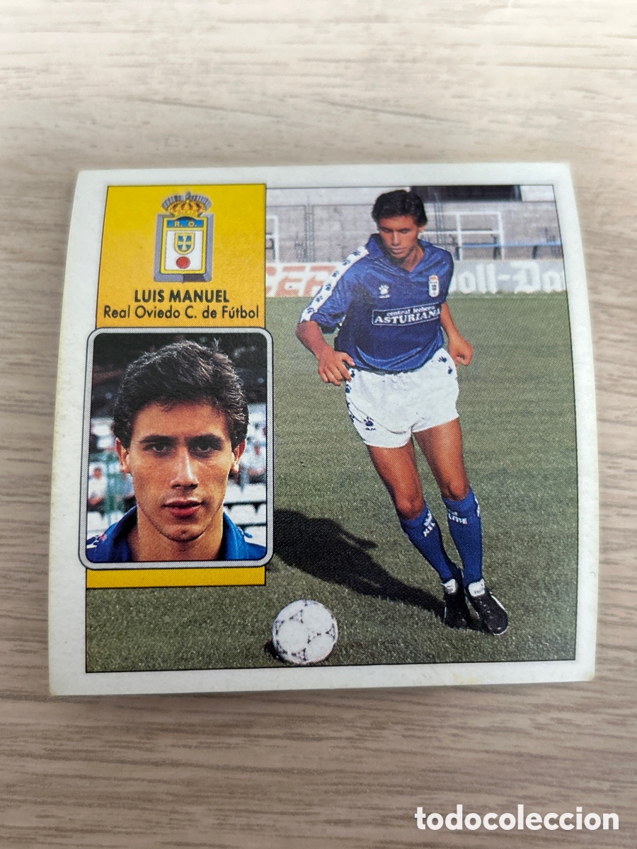 Football Stickers: LUIS MANUEL REAL OVIEDO LIGA ESTE 1992 1993 92 93 NUNCA PEGADO SIN PEGAR