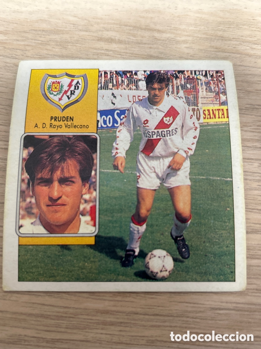 Cromos de f&uacute;tbol: PRUDEN RAYO VALLECANO LIGA ESTE 1992 1993 92 93 NUNCA PEGADO SIN PEGAR