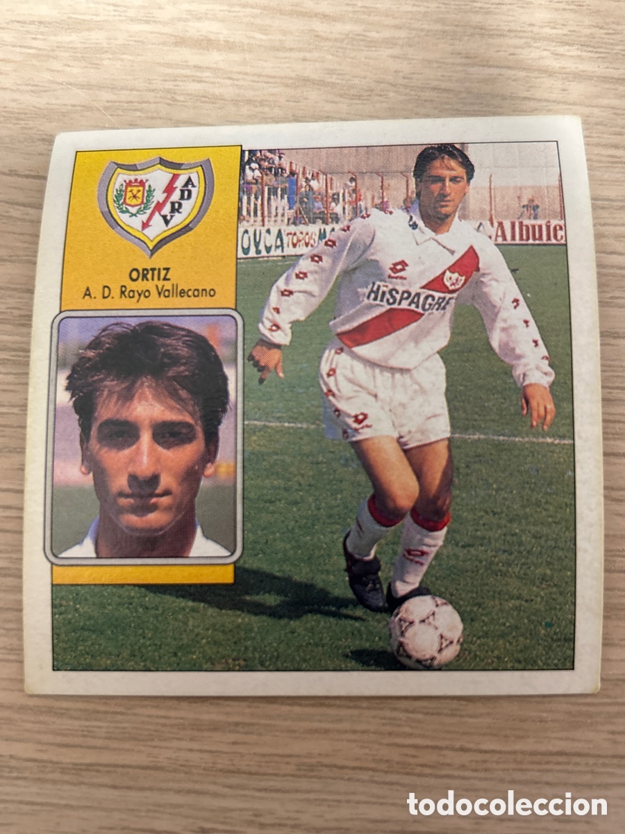 Cartes &agrave; collectionner de Football: ORTIZ RIESGO RAYO VALLECANO LIGA ESTE 1992 1993 92 93 NUNCA PEGADO SIN PEGAR