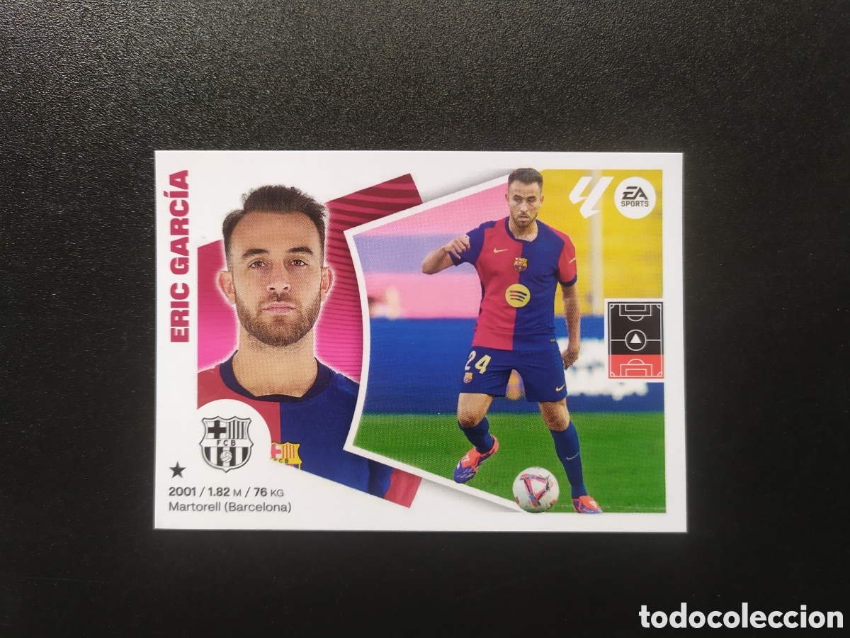 Cromos de F&uacute;tbol: Liga este 2024 2025 24 25 panini Eric Garc&iacute;a coloca n&deg; 6 bis Barcelona