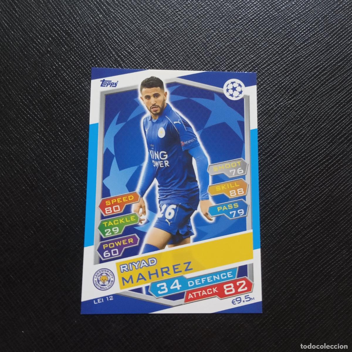 Football Stickers: MAHREZ LEICESTER CITY TOPPS MATCH ATTAX 2016 2017 LIGA FUTBOL 16 17 CROMO - A200 PG24