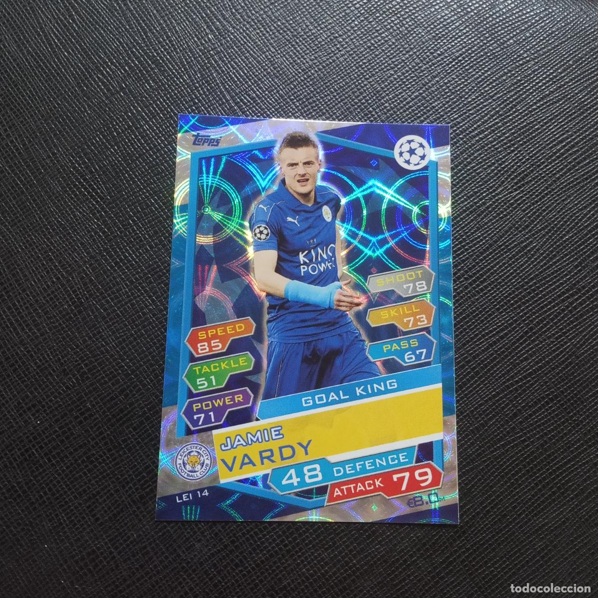 Football Stickers: VARDY LEICESTER CITY TOPPS MATCH ATTAX 2016 2017 LIGA FUTBOL 16 17 CROMO - A200 PG24