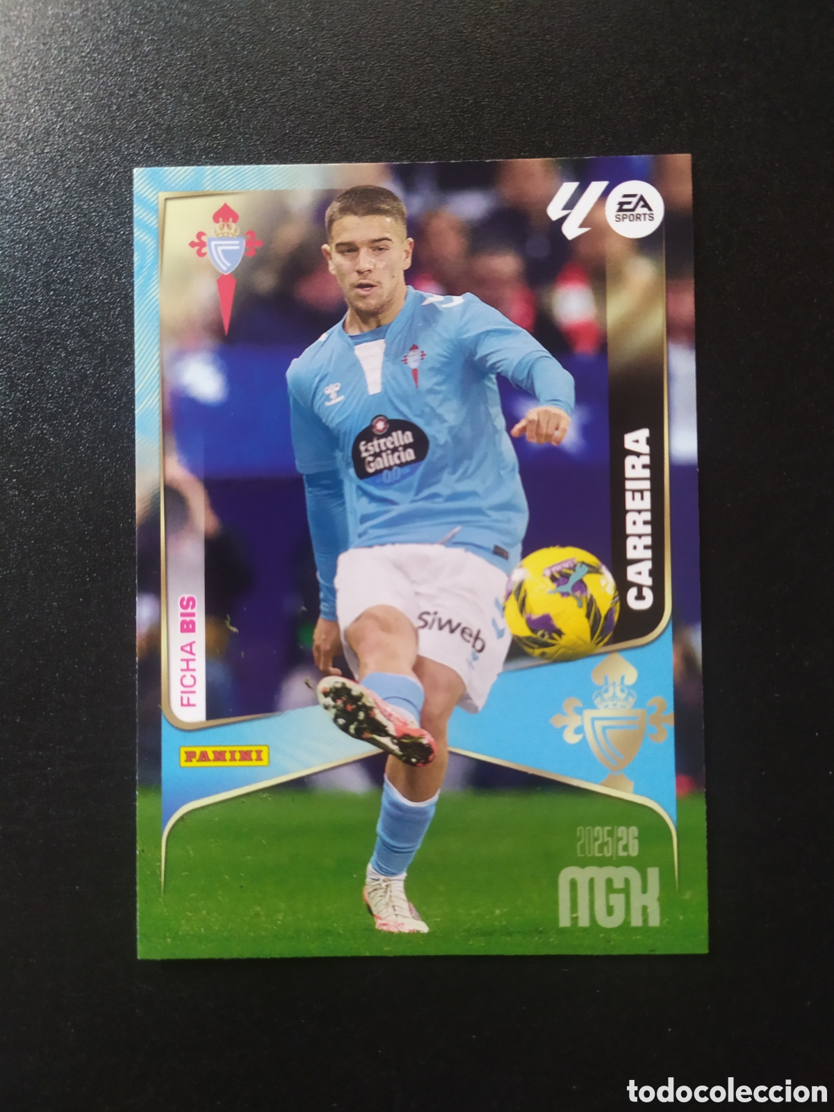 Cromos de F&uacute;tbol: Megacracks 2025 2026 25 26 panini Carreira n&deg; 112 bis Celta Vigo