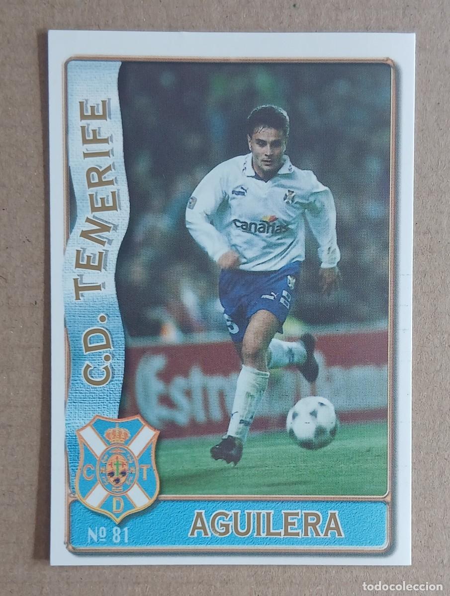 Fu&szlig;ball-Sticker: CROMO N&ordm; 81 AGUILERA TENERIFE BAJA MUNDICROMO 96-97. Nuevo.