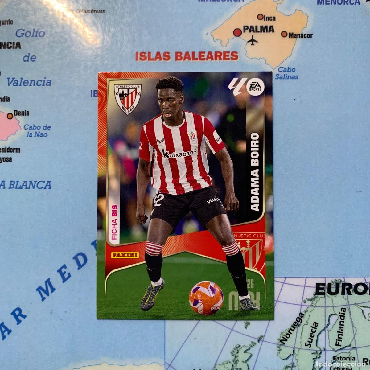 Cromos de Futebol: Adama Boiro n&uacute;mero 43 Bis del Athletic de Bilbao megacracks 25-26 2025-2026
