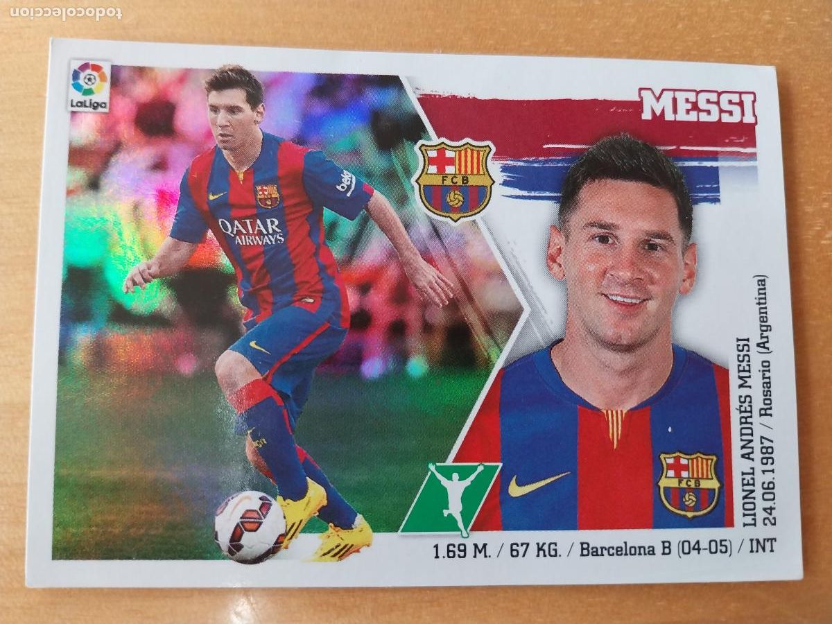 Cromos de F&uacute;tbol: MESSI BARCELONA LIGA 2015 15 16 ED ESTE PANINI CROMO 17 SIN PEGAR NUNCA ORIGINAL **