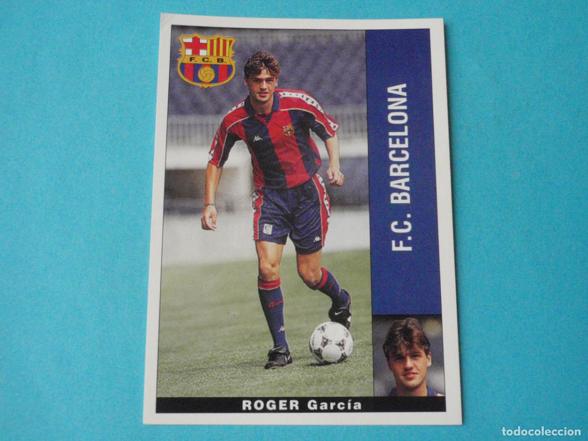 Fu&szlig;ball-Sticker: Cromo futbol ROGER Barcelona. LIGA 95-96 de PANINI. Sticker 1995 1996 nunca pegado