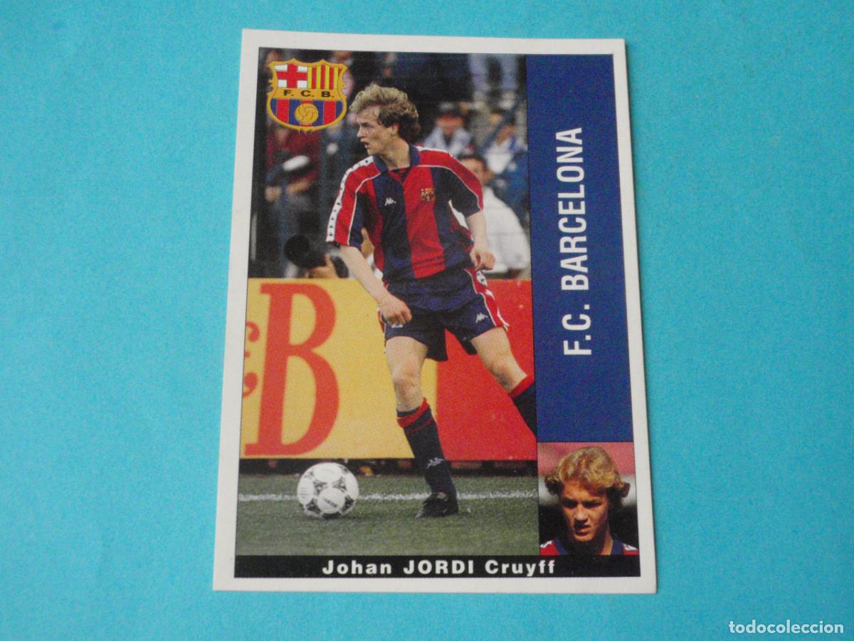 Fu&szlig;ball-Sticker: Cromo futbol JORDI CRUYFF Barcelona. LIGA 95-96 de PANINI. Sticker 1995 1996 nunca pegado