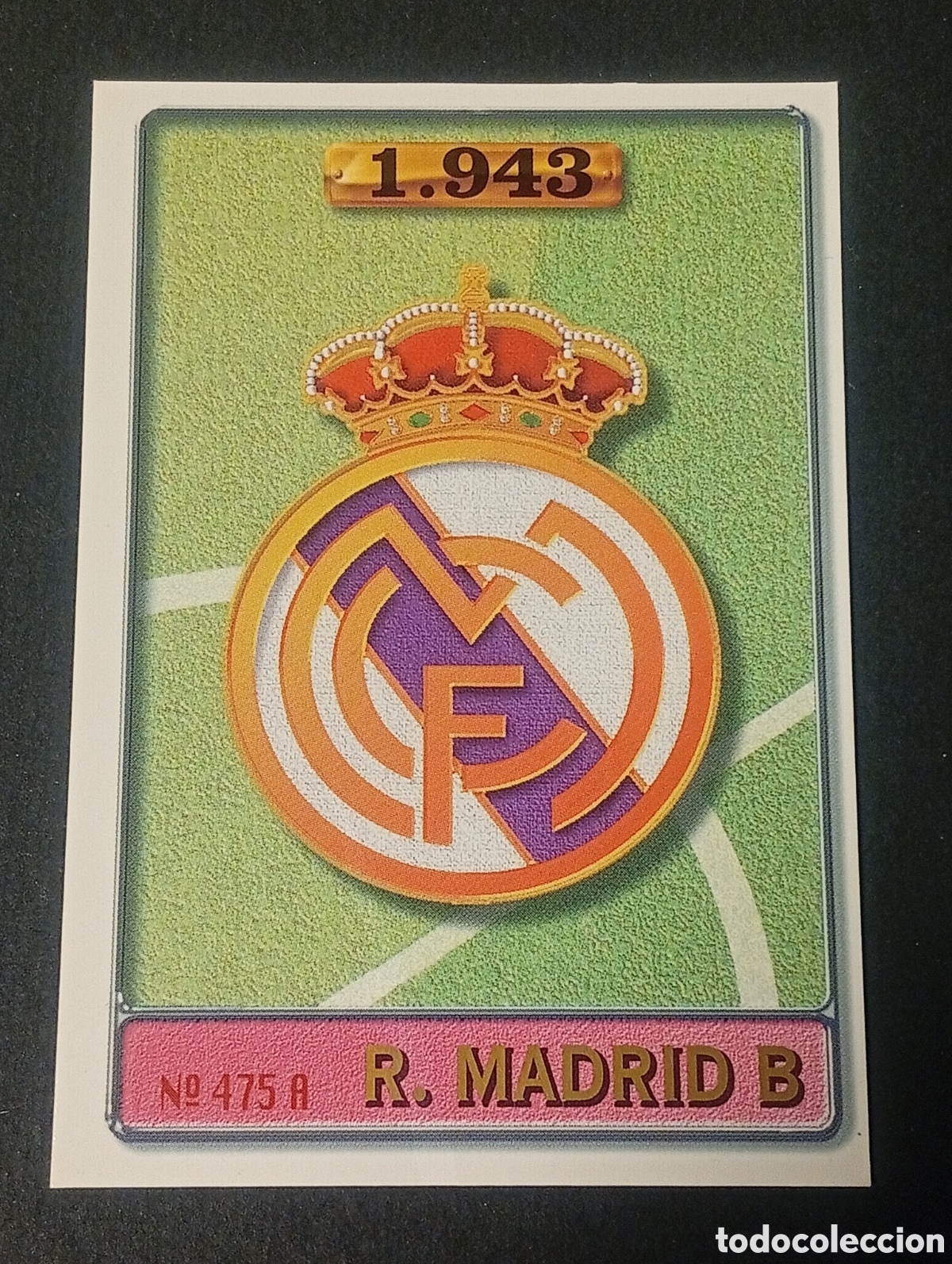 Football Stickers: 475 a b escudo Moran REAL MADRID MUNDICROMO 1996 1997 96 97 CROMOS CARD PANINI MEGACRACKS TOPPS