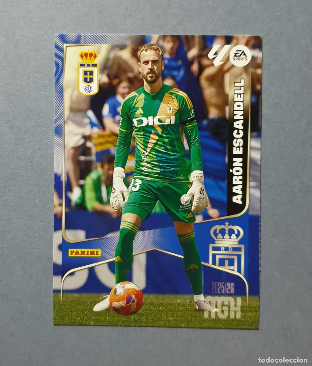Football Stickers: 272 AAR&Oacute;N ESCANDELL - OVIEDO - MEGACRACKS 2025-26 - MGK 25/26 (NUEVO)