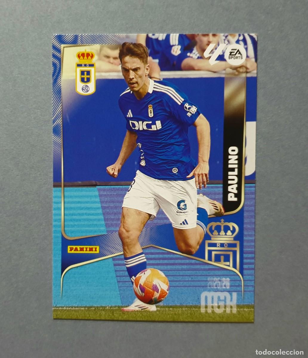 Football Stickers: 284 PAULINO - OVIEDO - MEGACRACKS 2025-26 - MGK 25/26 (NUEVO)