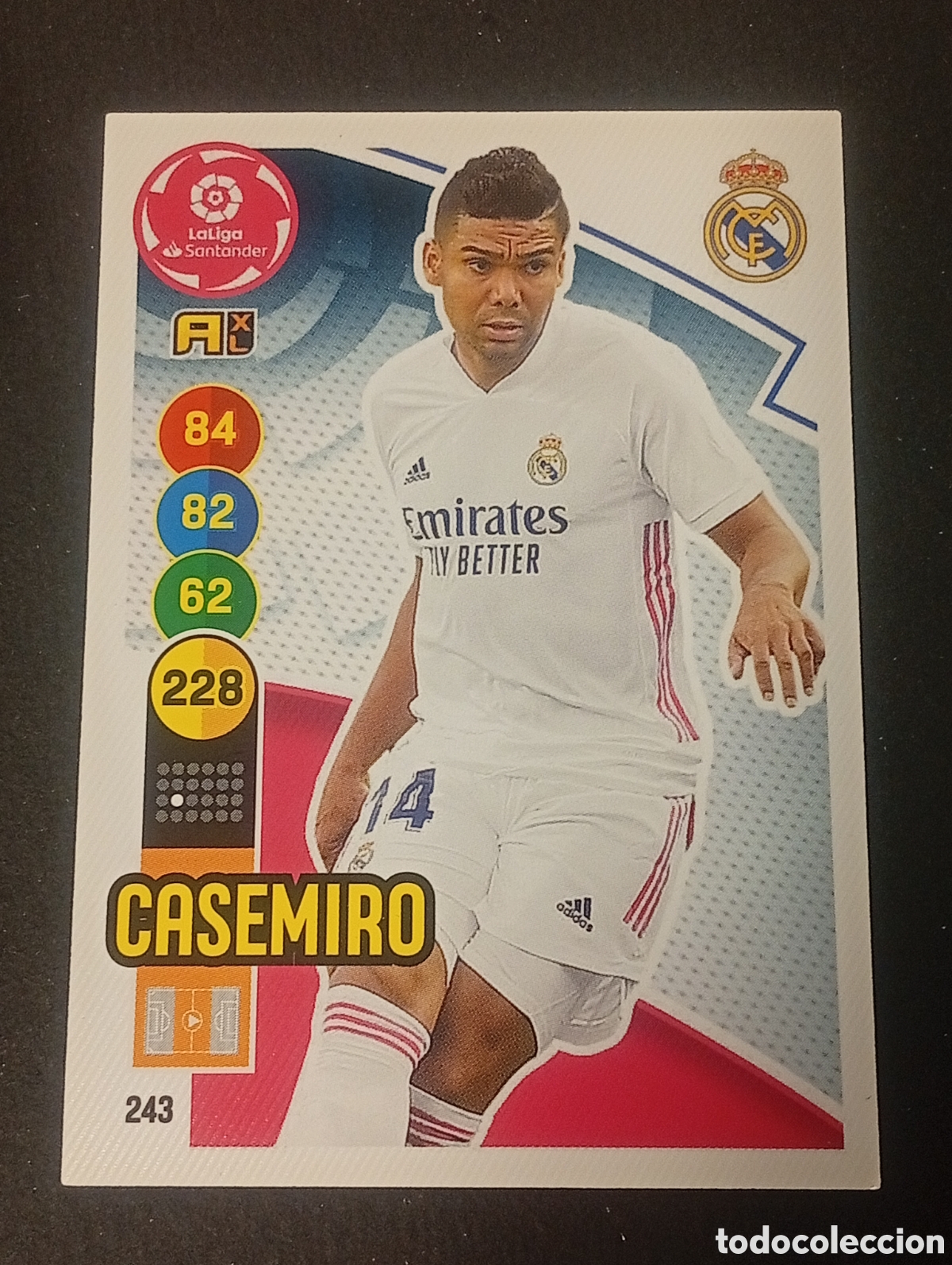 Figurine di Calcio: 243 CASEMIROREAL MADRID ADRENALYN XL PANINI 2021 2022 21 22 CROMOS CARDS PANINI MEGACRACKS TOPPS TCG