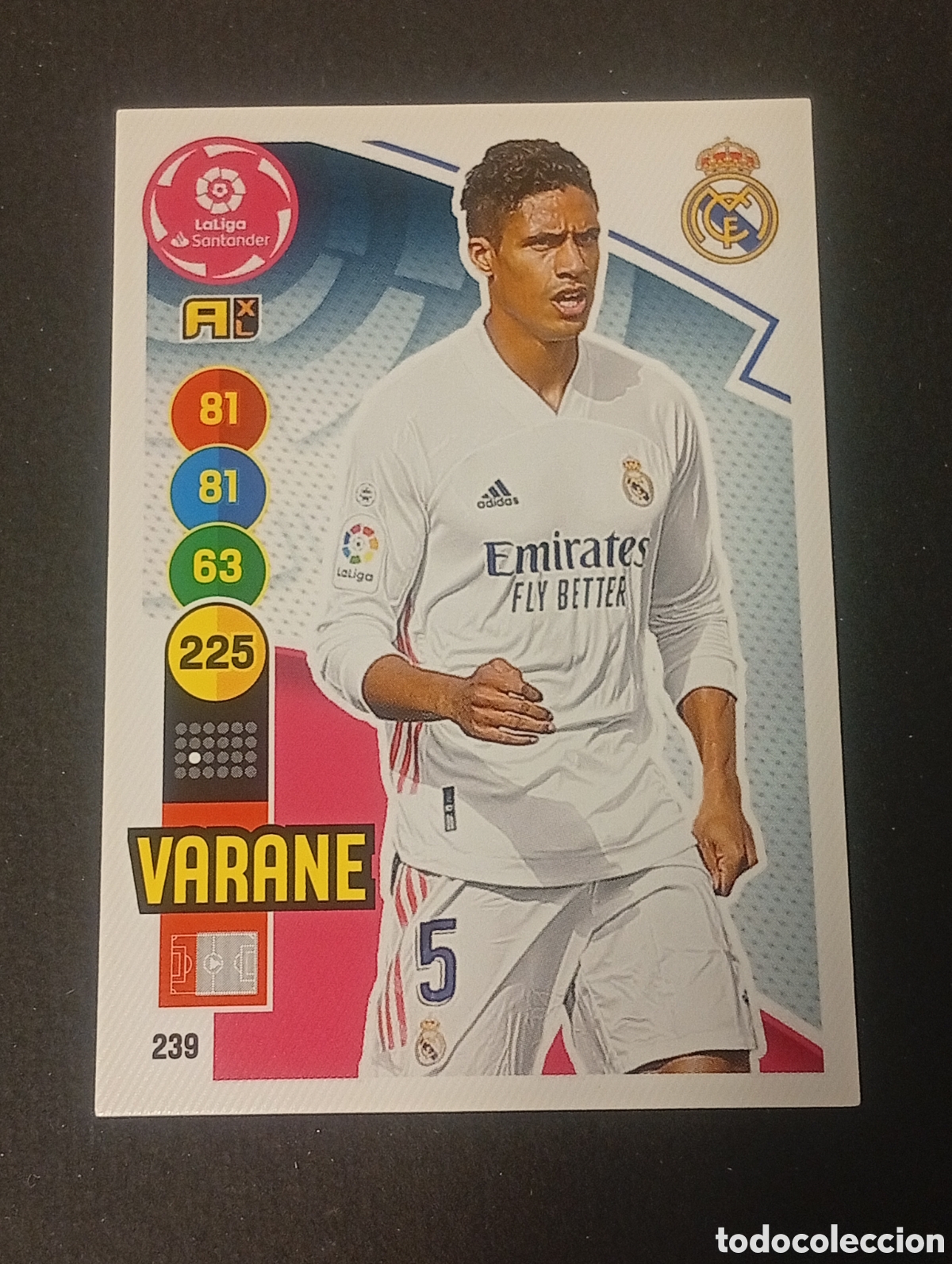 Figurine di Calcio: 239 VARANE REAL MADRID ADRENALYN XL PANINI 2021 2022 21 22 CROMOS CARDS PANINI MEGACRACKS TOPPS TCG