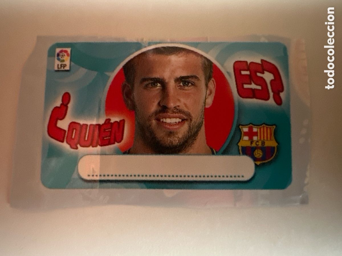 Cromos de f&uacute;tbol: QUI&Eacute;N ES? (BARCELONA)CROMO CHICLE LIGA 2010-2011 NUNCA PEGADO 10 11