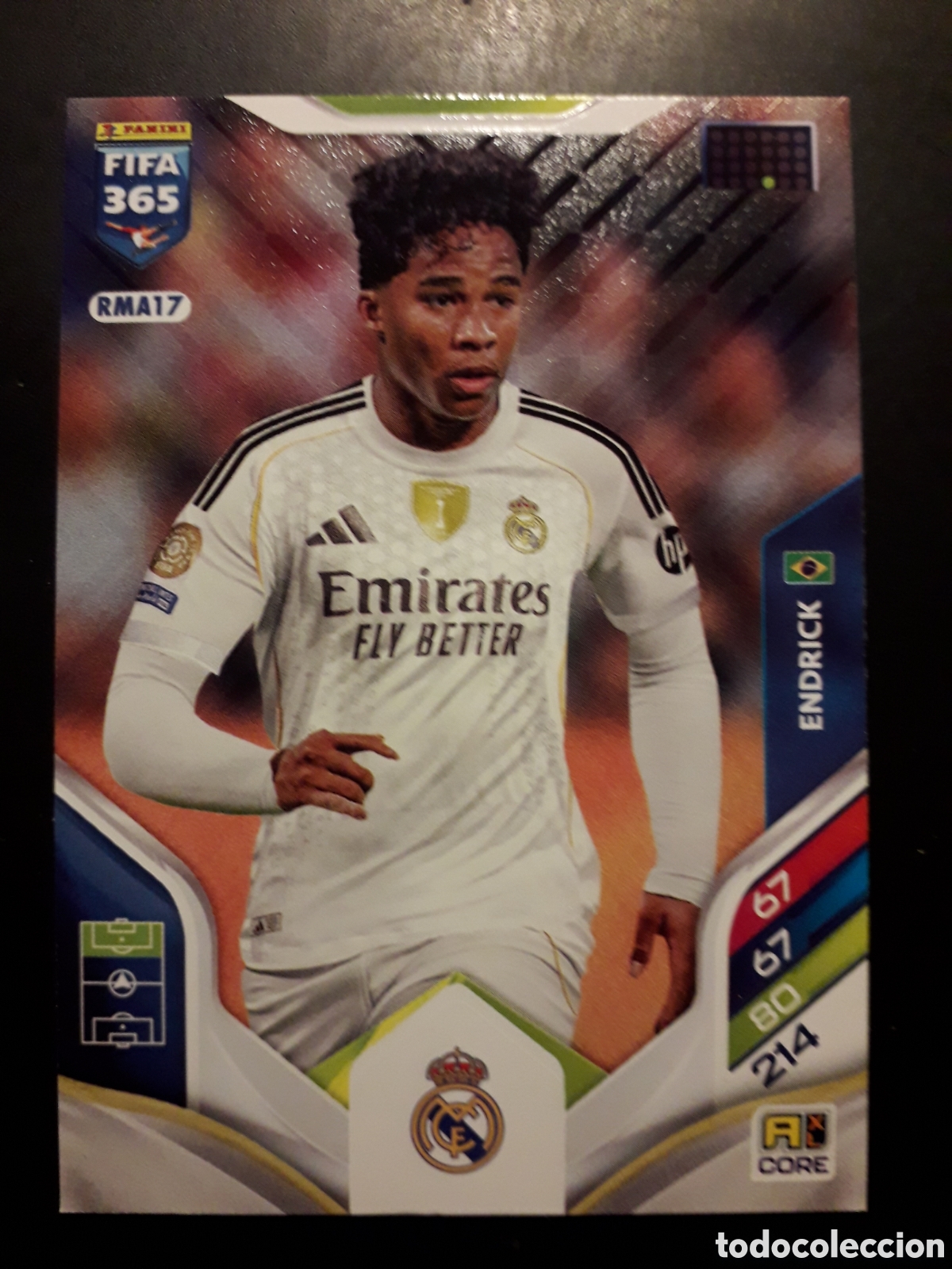 Cromos de F&uacute;tbol: ENDRICK REAL MADRID RMA17 B&Aacute;SICA ADRENALYN XL FIFA 365 PANINI 2026 PEDIDO M&Iacute;NIMO 3&euro;