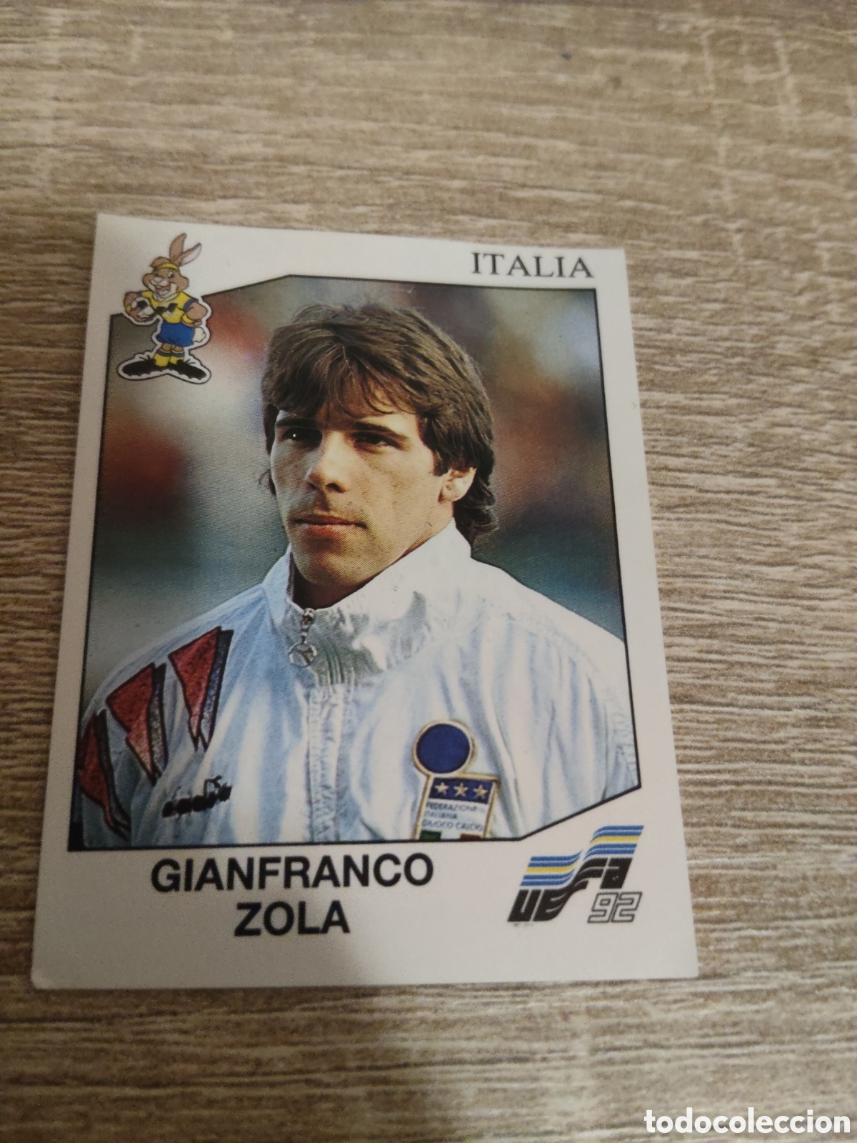Cromos de F&uacute;tbol: Panini euro 92 250 Gianfranco Zola Italia