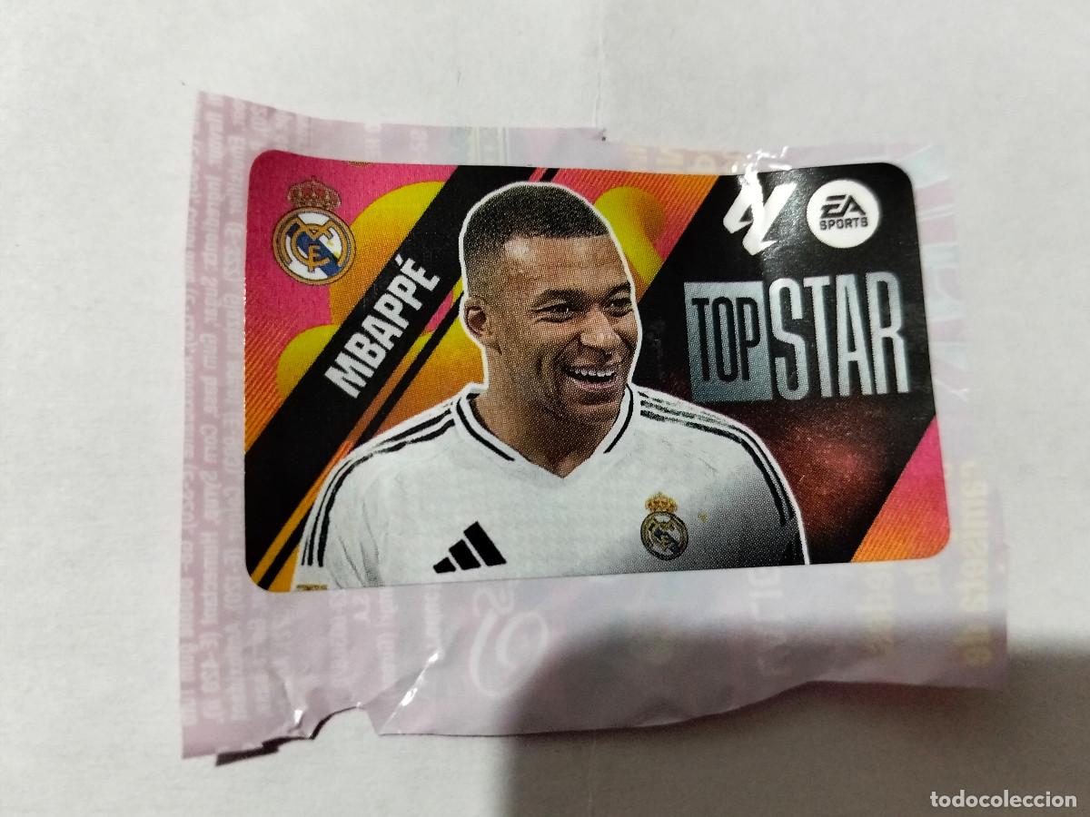 Cromos de f&uacute;tbol: CROMO CHICLE LIGA ESTE 2025 - 26 ... TOP STAR M'BAPE . REAL MADRID --- LEER ANUNCIO.