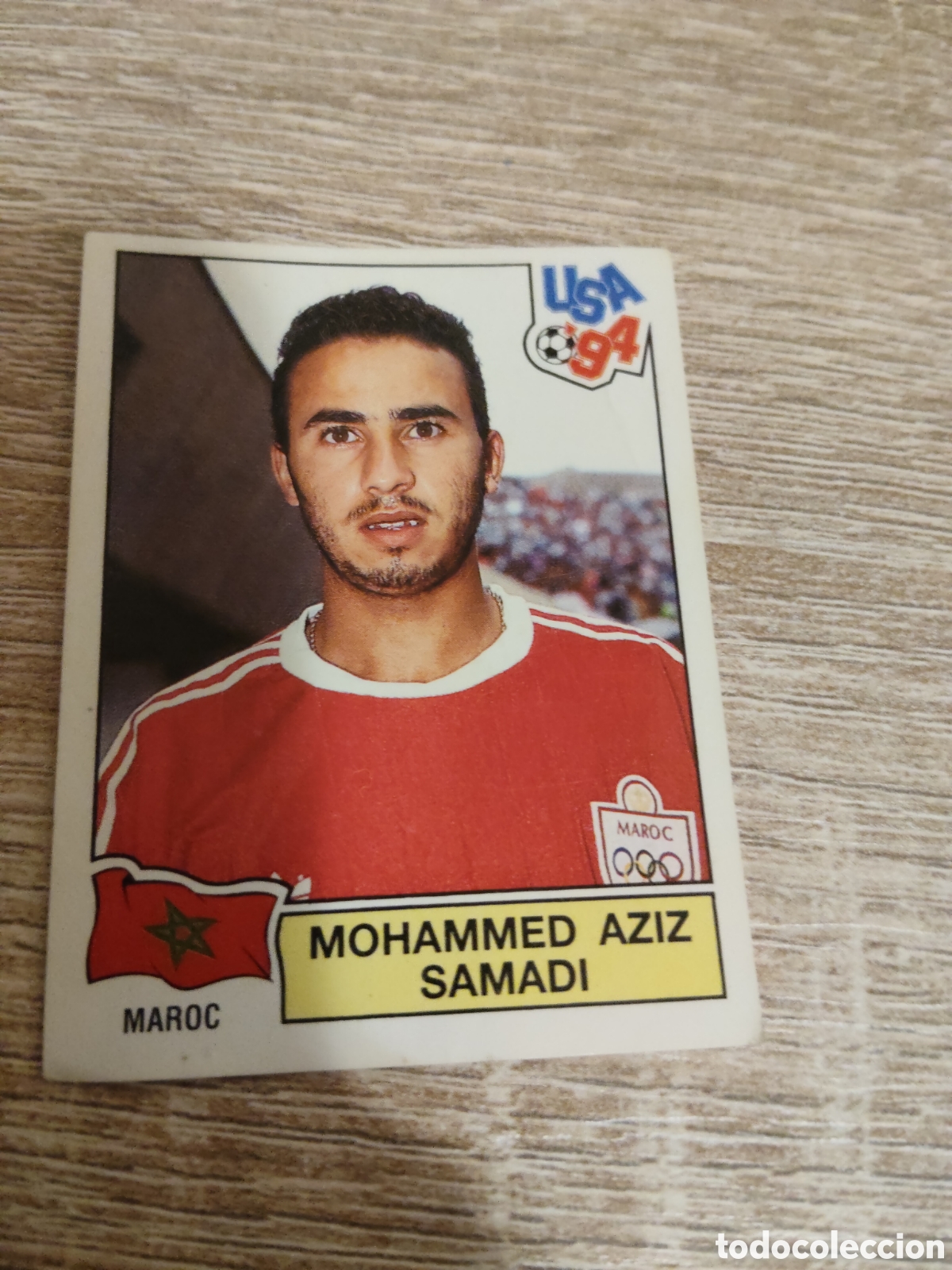 Cartes &agrave; collectionner de Football: Panini mundial Usa 94 407 Mohammed Aziz Samadi Marruecos
