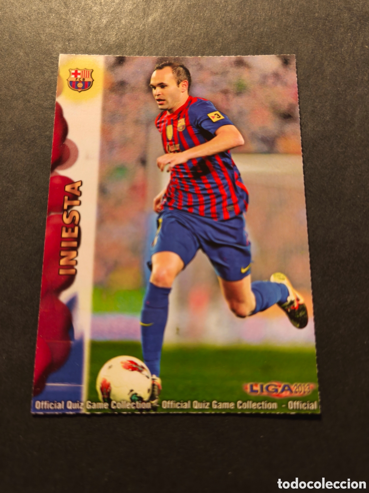 Cartes &agrave; collectionner de Football: 43 INIESTA FC BARCELONA MUNDICROMO FICHAS LIGA 2013 BASE