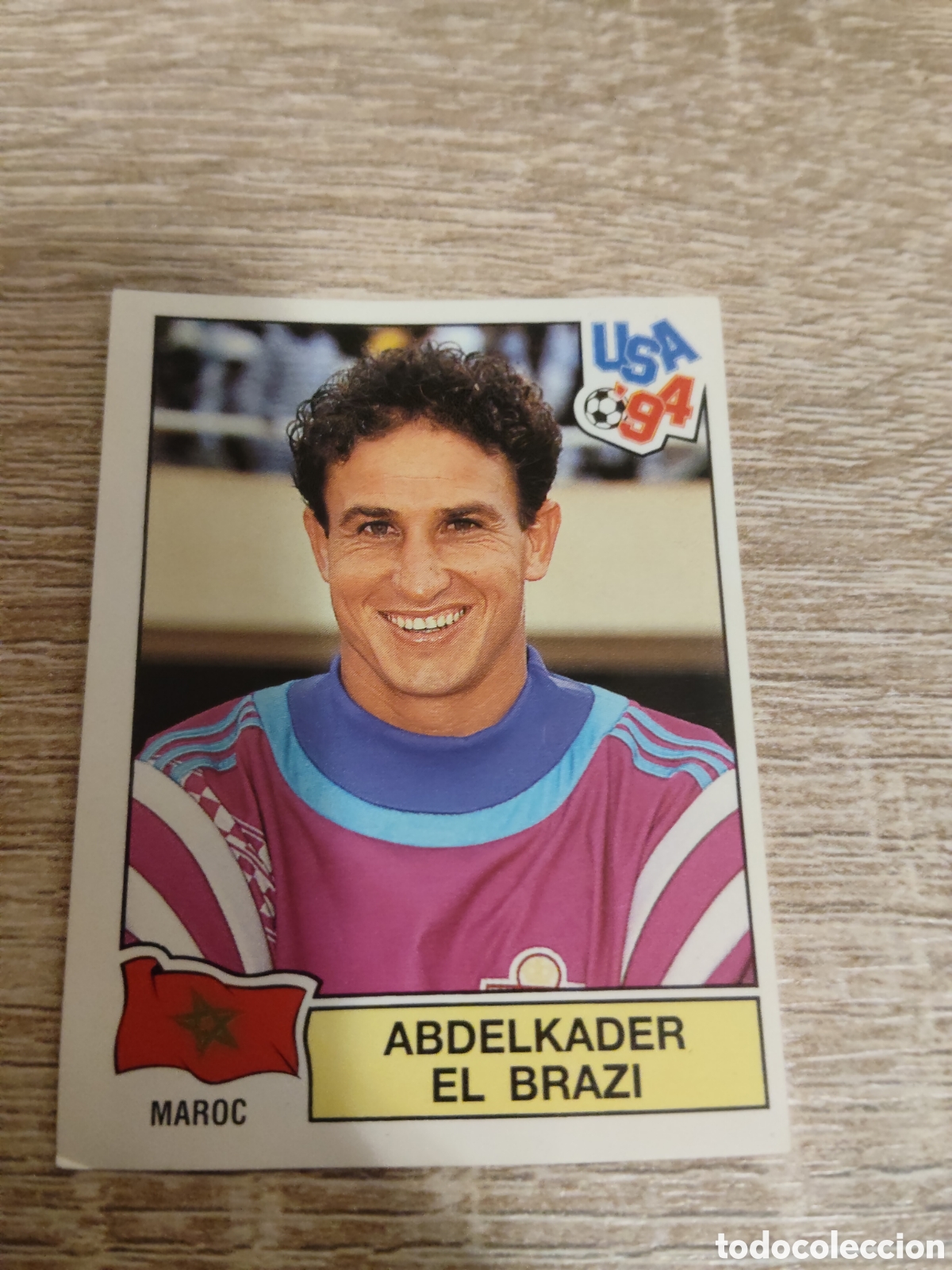 Cartes &agrave; collectionner de Football: Panini mundial Usa 94 415 Abdelkader El Brazi Marruecos