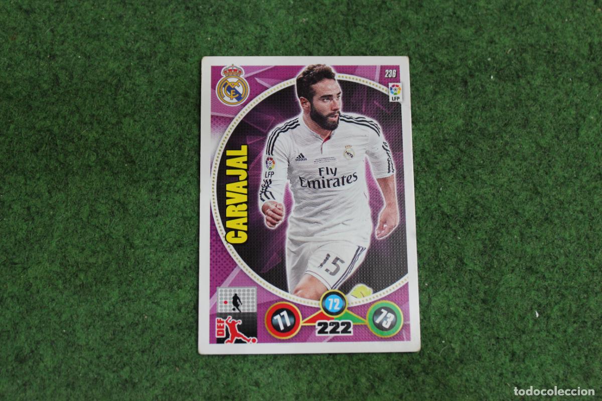 Cromos de F&uacute;tbol: 236 CARVAJAL REAL MADRID ADRENALYN XL 2014 2015 14 15 LALIGA SANTANDER