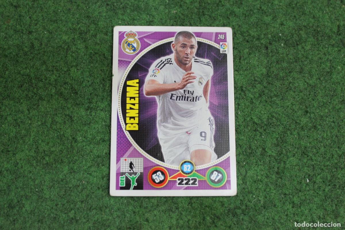 Cromos de F&uacute;tbol: 245 BENZEM&Aacute; REAL MADRID ADRENALYN XL 2014 2015 14 15 LALIGA SANTANDER