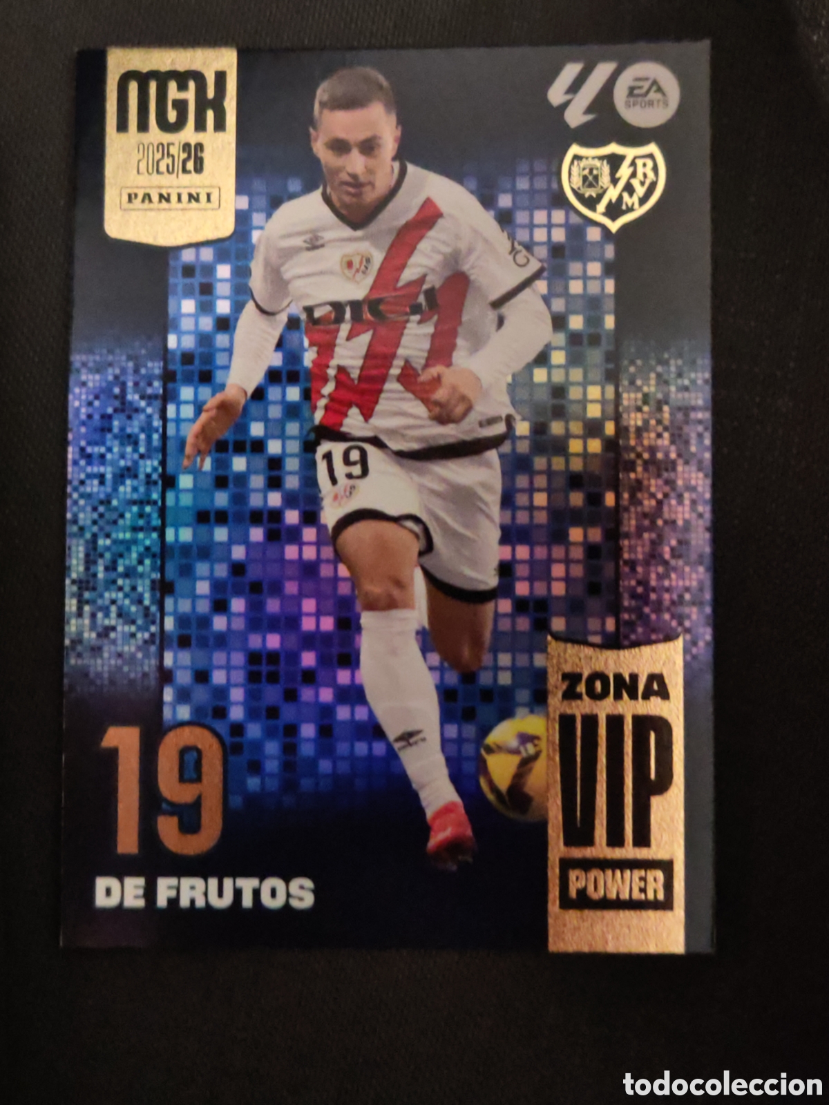 Cromos de F&uacute;tbol: P513 P 513 paralela power zona vip DE FRUTOS RAYO VALLECANO MEGACRACKS 2025 2026 26 CROMO CARD TOPPS