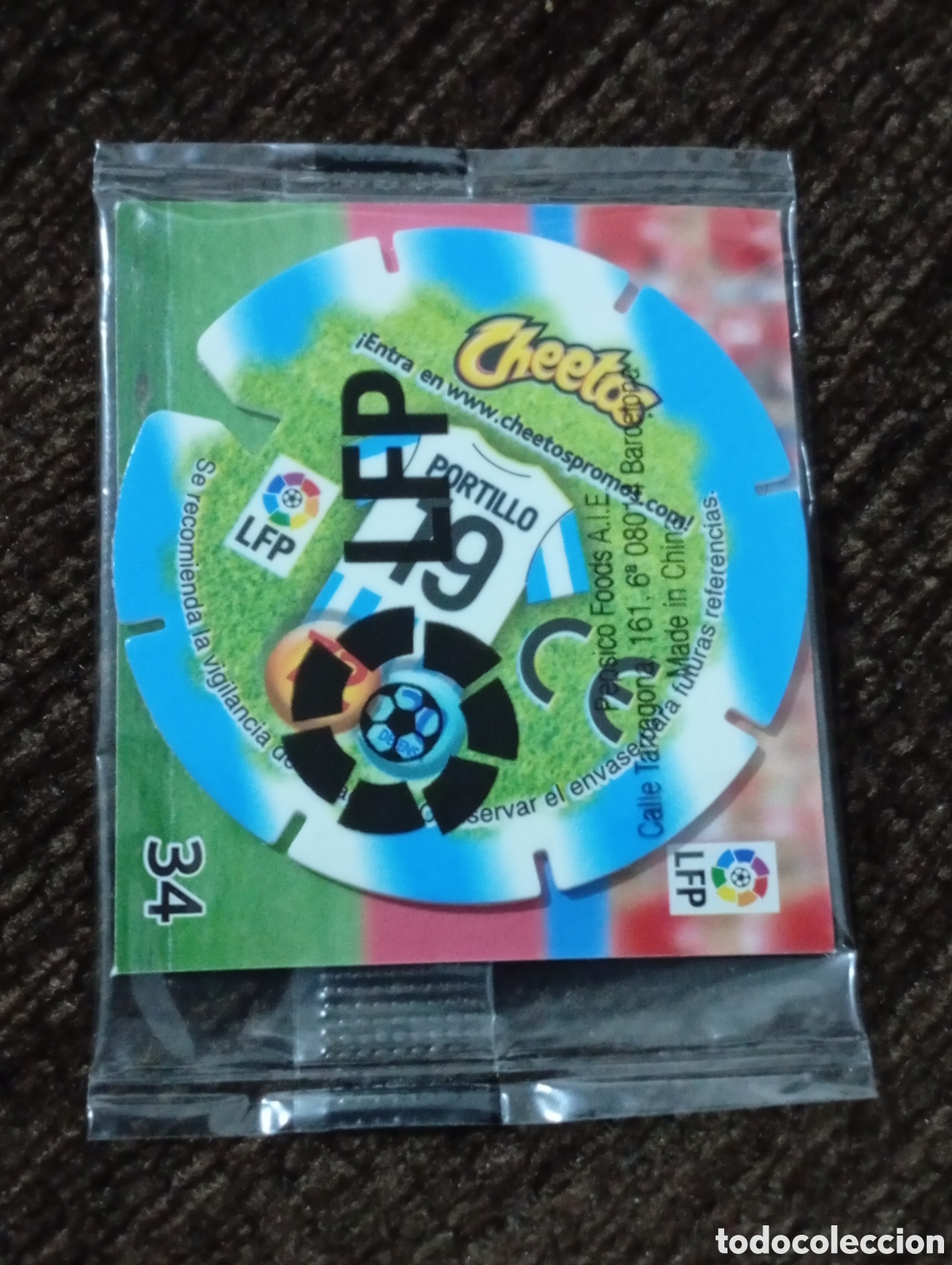 Cromos de F&uacute;tbol: Ref 576. Portillo. M&aacute;laga. Tazo matutano la liga. N&deg;111