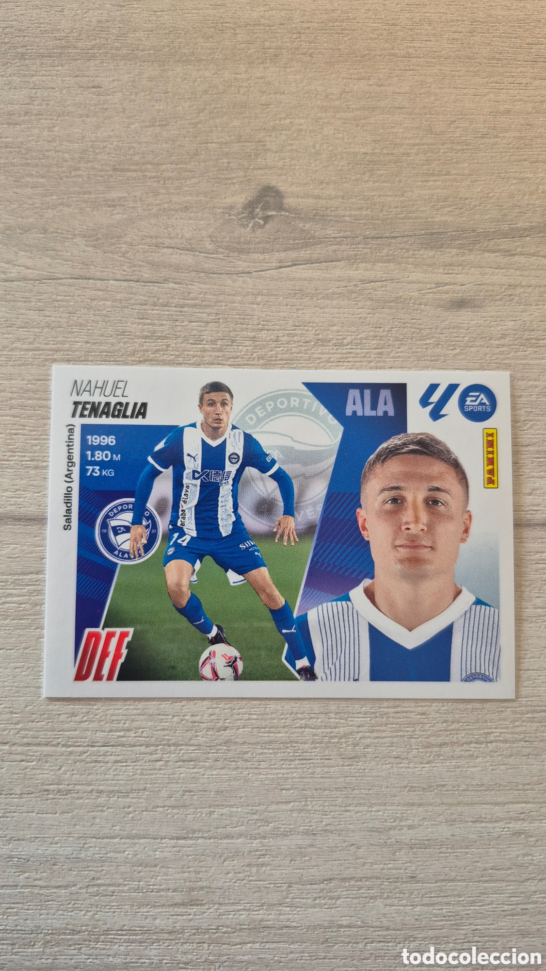 Cromos de f&uacute;tbol: N&deg;5 Alaves Tenaglia Liga Este 25/26