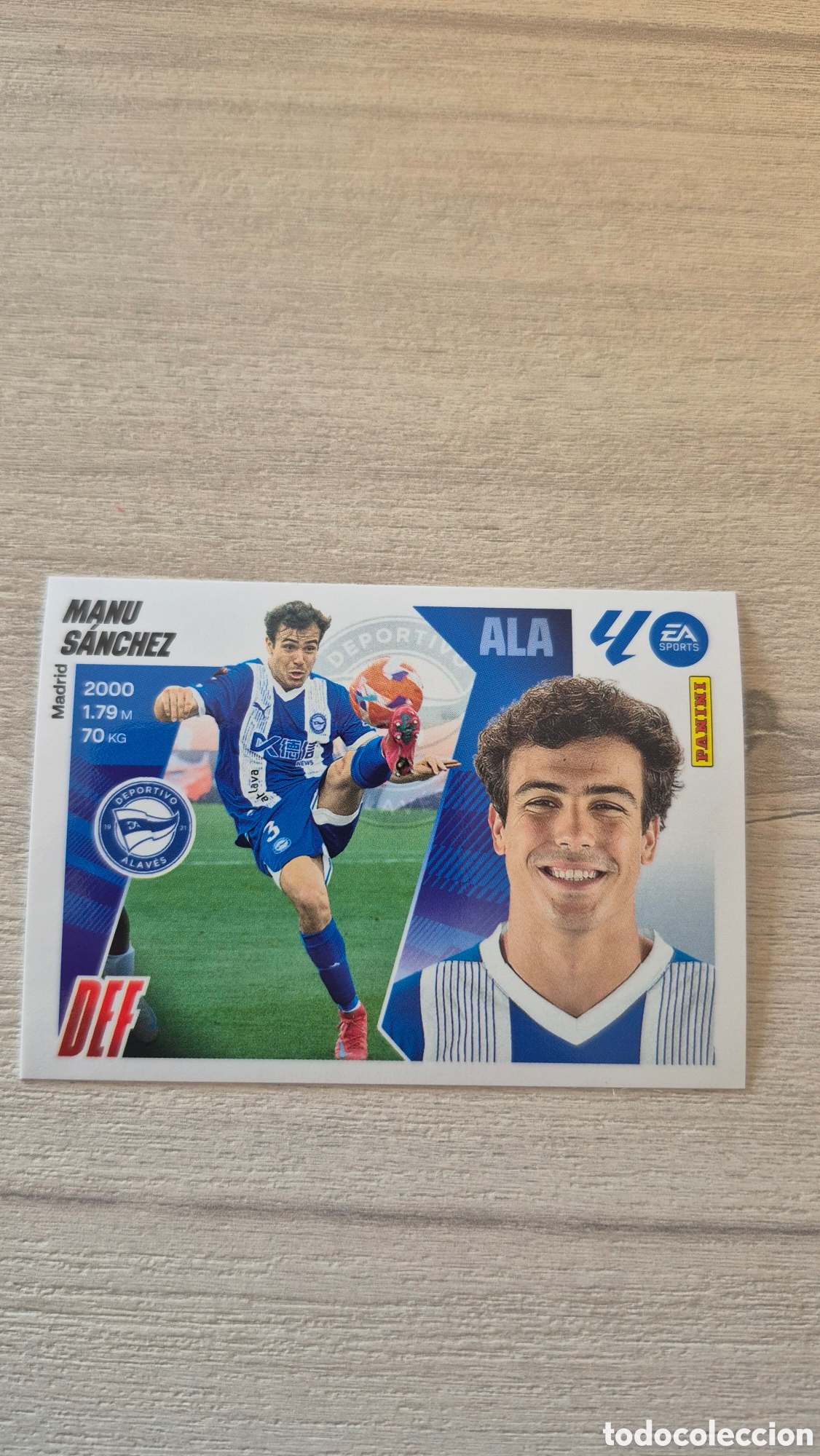 Fu&szlig;ball-Sticker: N&deg;10 Alaves Manu S&aacute;nchez Liga Este 25/26