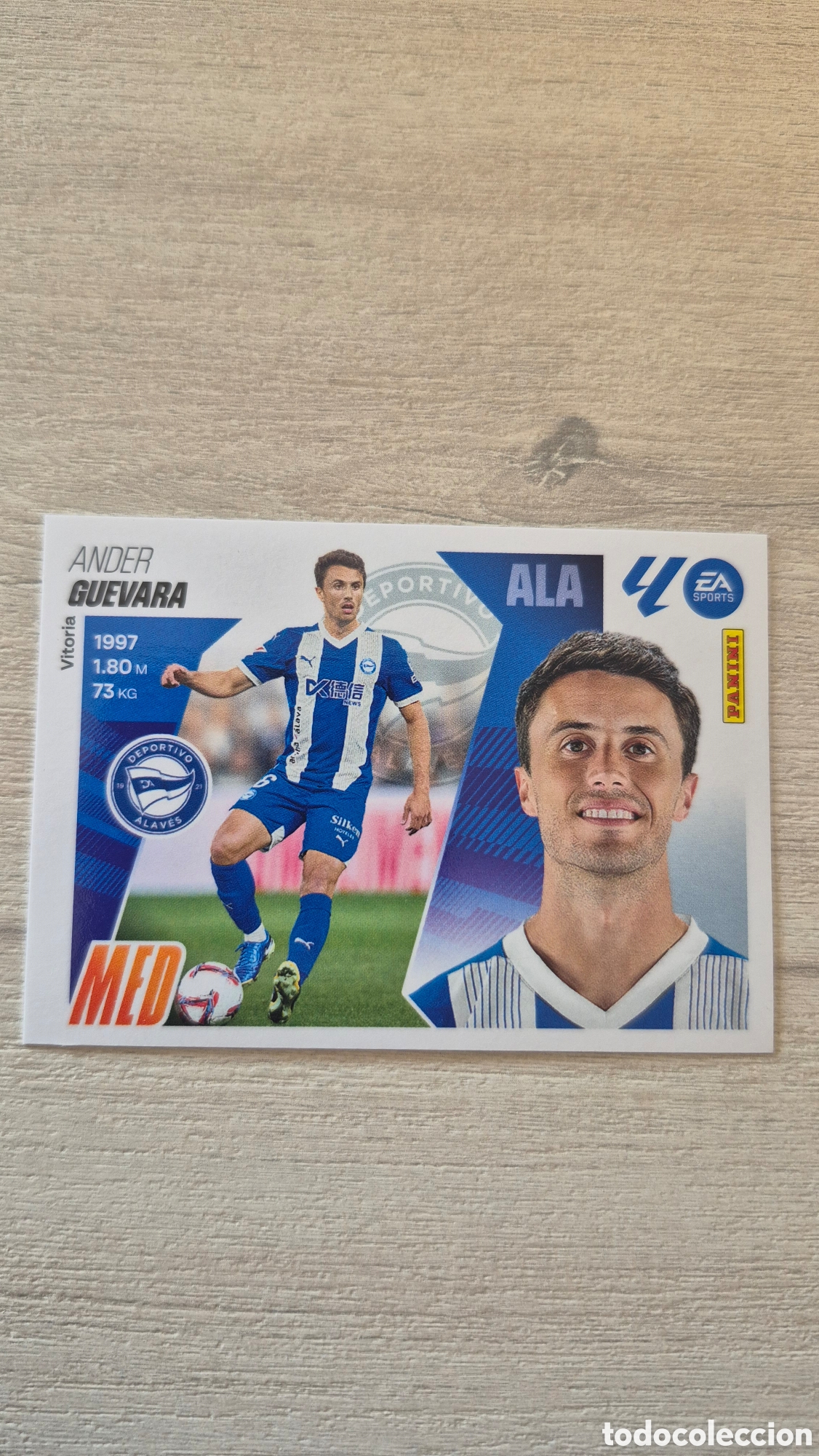 Cromos de Futebol: N&deg;11 Alaves Guevara Liga Este 25/26